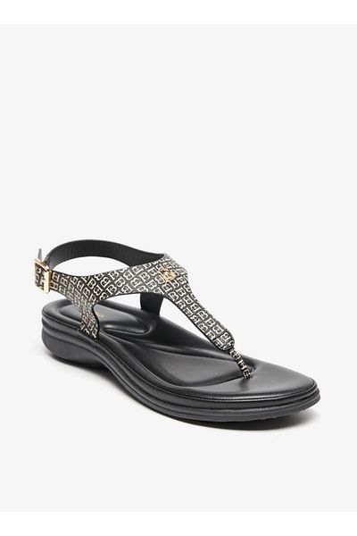 Flora Bella by Shoexpress Printed Flatform Sandal with Buckle Closure