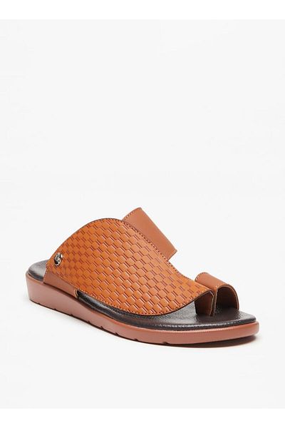 LBL by Shoexpress Men's Textured Slip-On Arabic Sandals