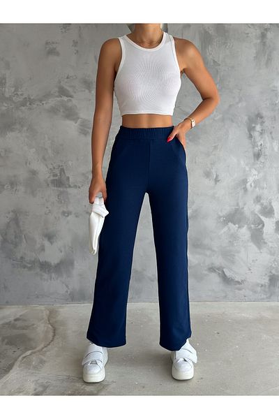 fiolin Women's Knitted Crepe Pants - Comfortable and Stylish