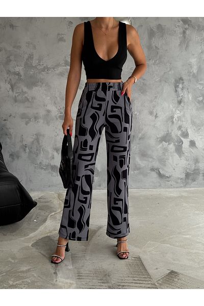fiolin Women's Knitted Crepe Pants - Comfortable and Stylish