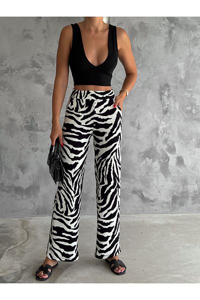 fiolin Women's Knitted Crepe Pants - Comfortable and Stylish