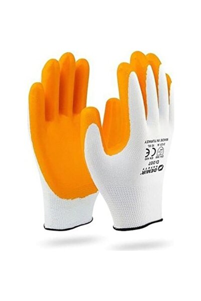 Demir Bestguard Sarı Nitril Inşaat Tarım Montaj Iş Eldiveni 5 Çift No:10