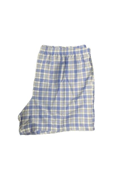 BICCA Ανδρικά εσώρουχα Premium Comfort Series, καρό βαμβακερά, μπλε χρώμα, συσκευασία 3 τεμαχίων