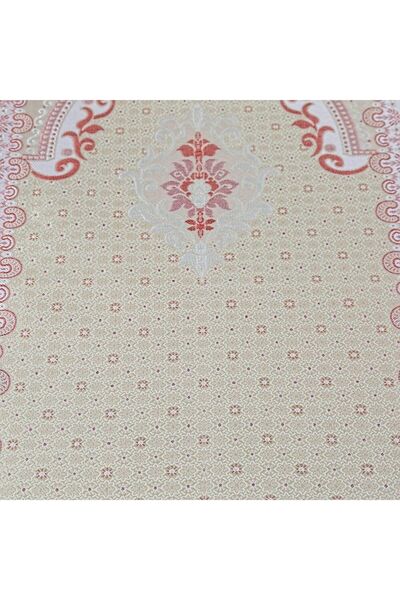 Asyabayrak Червоний шовковий сатен з османським візерунком