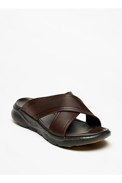 Le Confort Cross Strap Slip-On Sandals