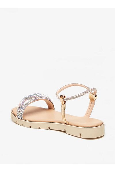 Celeste Girls' Embellished Open Toe Sandals