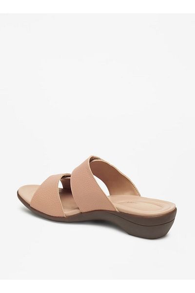 Le Confort Solid Slip-On Sandals with Platform Heels