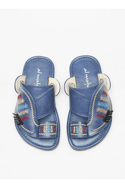 Al Waha Embroidered Slip-On Arabic Sandals