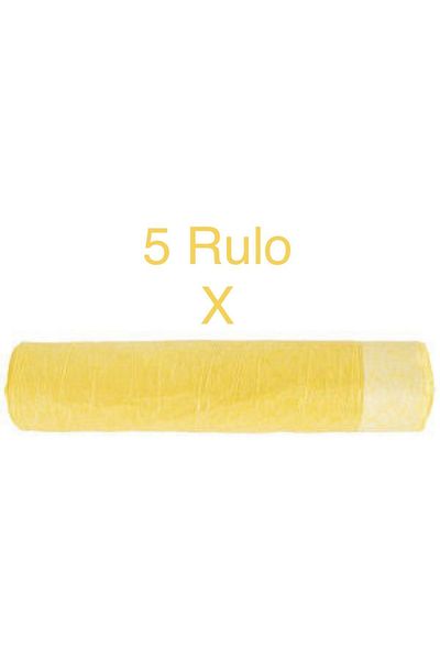 MAXİPACK Drawstring medium size lemon scented garbage bag 5 rolls 10 pieces 55x60 garbage bags