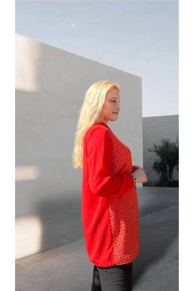 FUAT GÜRSEN Coral Cap - Guipure Detailed