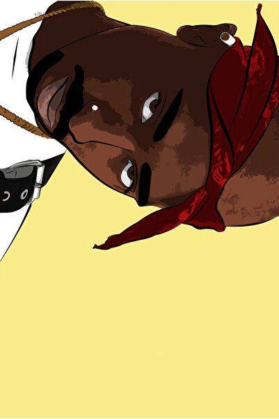 hediyeniburadabul Ρετρό ξύλινη αφίσα με θέμα τον Τούπακ