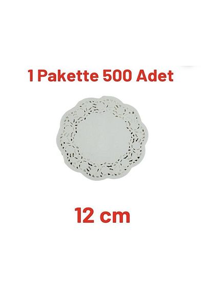 MAXİPACK Lace coasters 12 cm 500 pieces