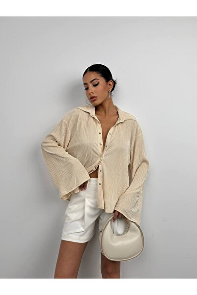 Secret Passion Lingerie Cămașă oversize din poplin pentru femei, sezon nou - ...