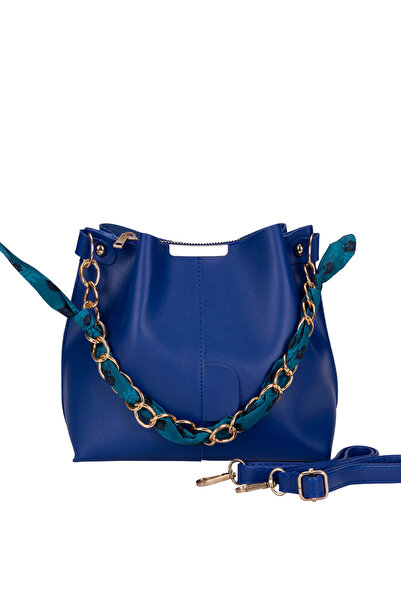 Ksburda М'яка шкіряна жіноча сумка на руку та плече з шарфом та аксесуарами для ланцюжка