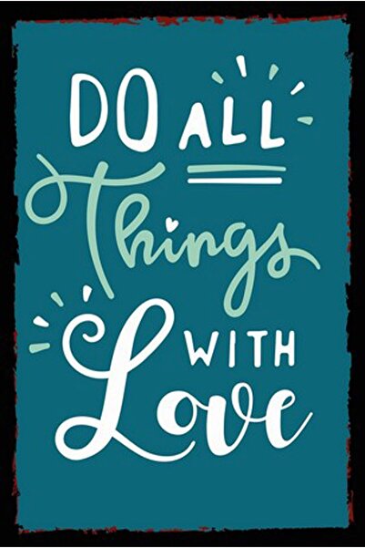 hediyeniburadabul Poster retro din lemn scris