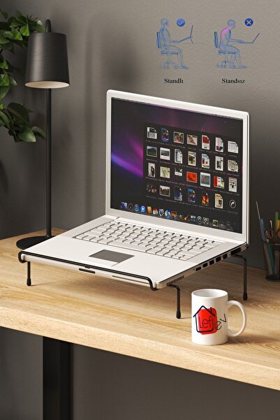 LEFİEV Laptop Standı Metal Siyah