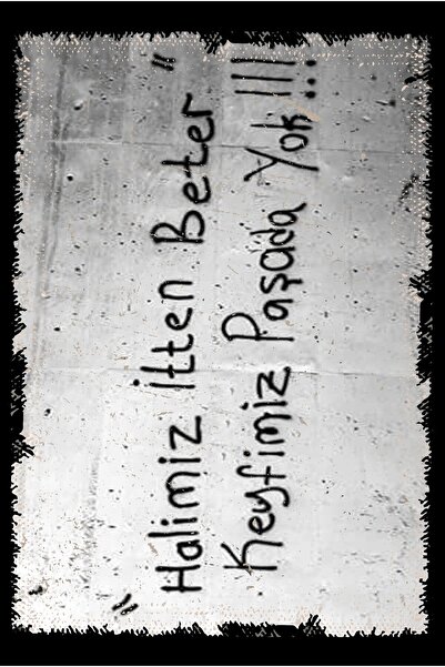 hediyeniburadabul Γραπτή ρετρό ξύλινη αφίσα