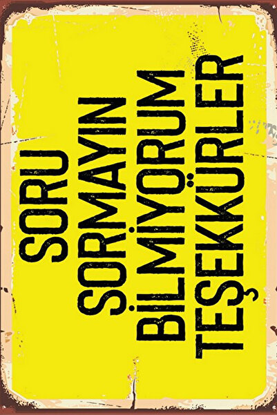 hediyeniburadabul Γραπτή ρετρό ξύλινη αφίσα