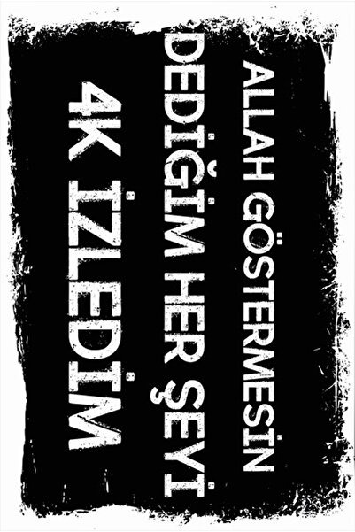 hediyeniburadabul Poster retro din lemn scris