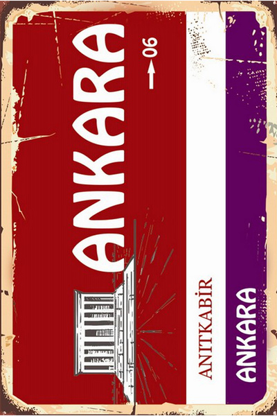 hediyeniburadabul Poster retro din lemn scris