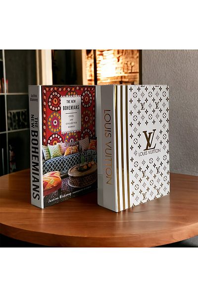NARİBA Set of 2 DECORATIVE BOOK BOX