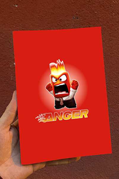 Ludios مفكرة يومية غير مبطنة مقاس A5 - هدية مكونة من 50 صفحة من Anger-Anger