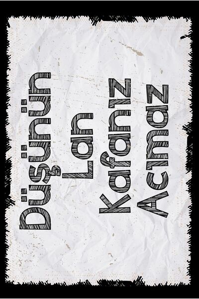 hediyeniburadabul Poster retro din lemn scris