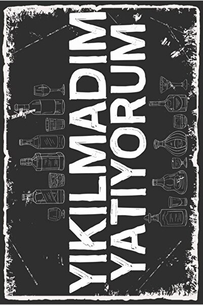 hediyeniburadabul Γραπτή ρετρό ξύλινη αφίσα