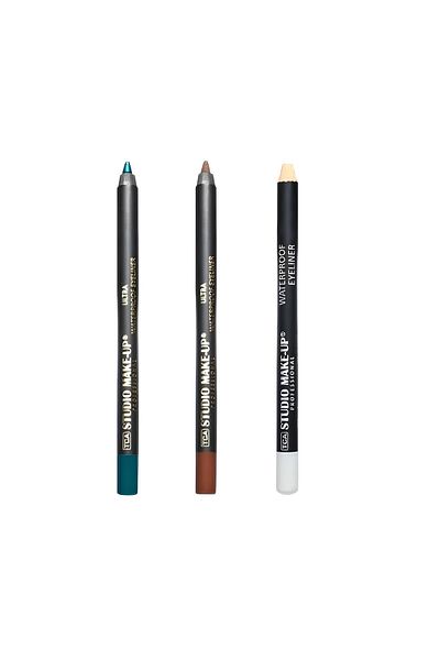 TCA Studio Make Up Ultra Waterproof 3-Piece Colorful Eyeliner Eye Pencil Set