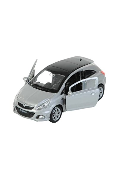 alpmodel Opel Corsa 1/36 Ölçek 12CM Diecast Model Araba Çek Bırak Gri