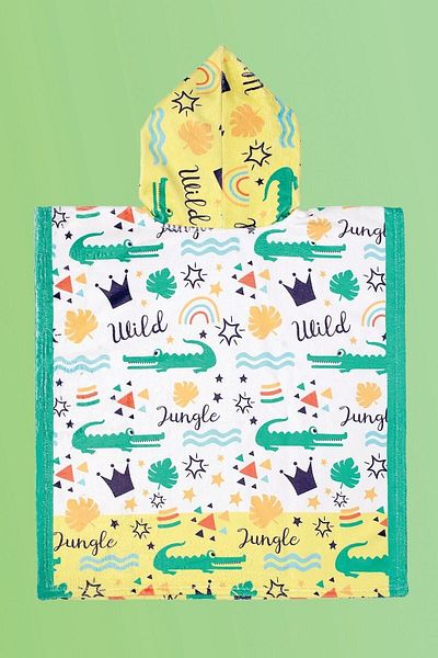 HAMUR Παιδικό Poncho Beach Towel Jungle