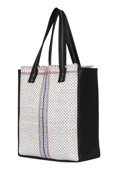 HAMUR Jute Hand And Shoulder Bag Arm Bag Grain Red Navy Blue