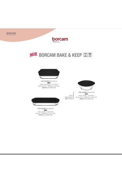 kitchenboost طقم بوركام مكون من 3 قطع - صينية فرن وأواني مع غطاء من باشابتشي، حاوية تخزين سوداء