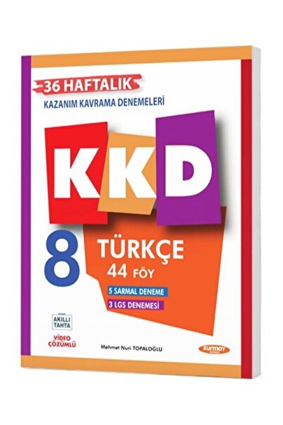 Fenomen Yayıncılık KURMAY YAYINLARI KKD 8 TÜRKÇE (44 FÖY) 2024 KAPAK