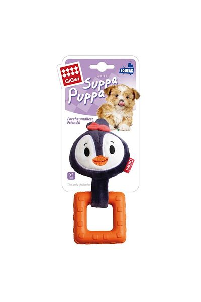 Gigwi 8013 Suppa Puppa Penguin Teeth Scratching Square