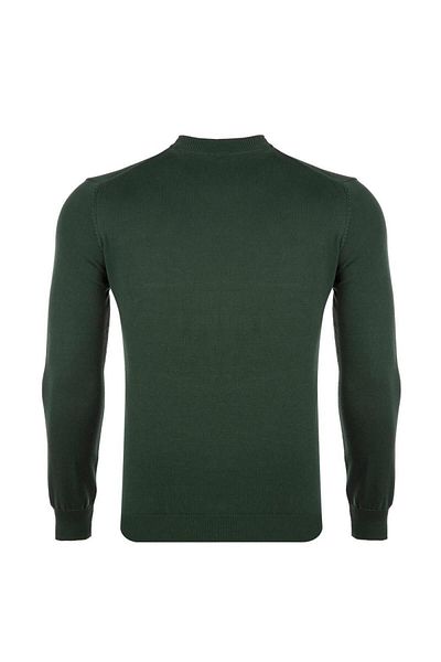 Tony Montana Μεγάλο Μέγεθος Classic Fit Basic Half Fisherman Knitwear