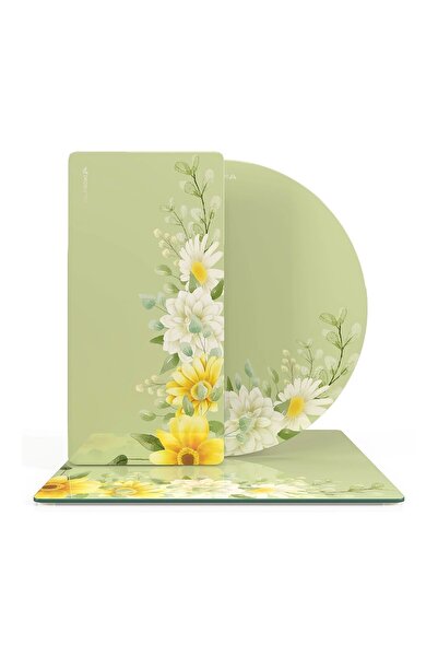 Decovetro Set de 3 farfurii vintage Papatya Karma - farfurii de prezentare di...
