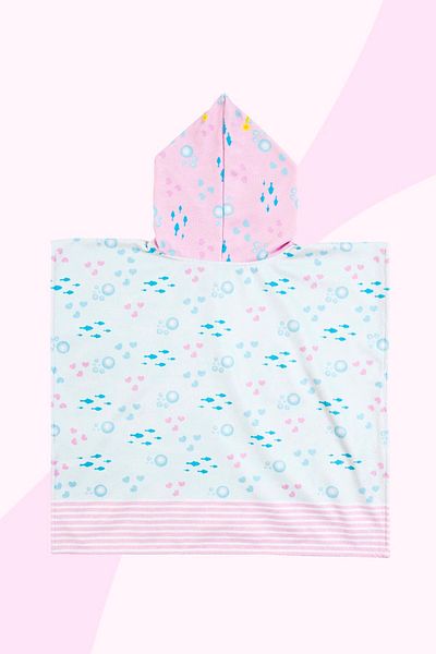 HAMUR Baby Kids Poncho Beach Towel Little