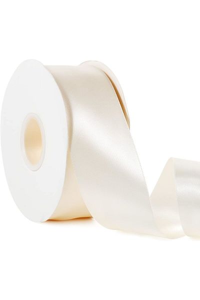 serap çiçekçilik 4 CM 20 ΜΕΤΡΑ ΚΡΕΜΑ ΧΡΩΜΑ ΣΑΤΕΝ ΚΟΡΔΕΛΑ