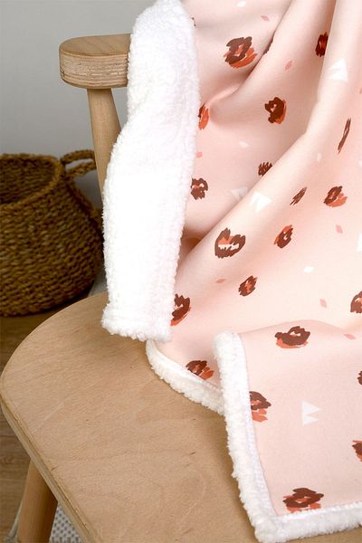 HAMUR Fluffy Baby Blanket 80x100 Cm Island Sheep Hair Blanket