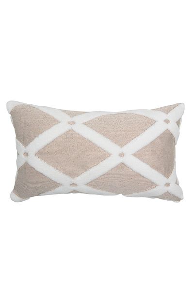 HAMUR Bohemian Special Design Punch Pattern Ορθογώνιο Κάλυμμα Bella Beige