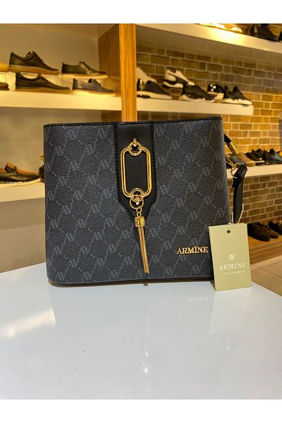 Armine ARMINE Black Printed Women's Hand and Shoulder Bag - Quality and Stylish