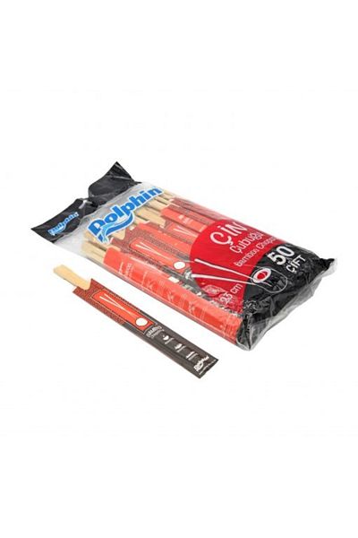 Dolphin 23 cm Bamboo Chinese Cubugu Chopsticks - 50 Pairs