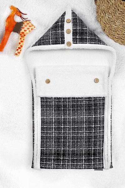 HAMUR Baby Outer Swaddle Sleeping Bag Fluffy Blanket Bb-506