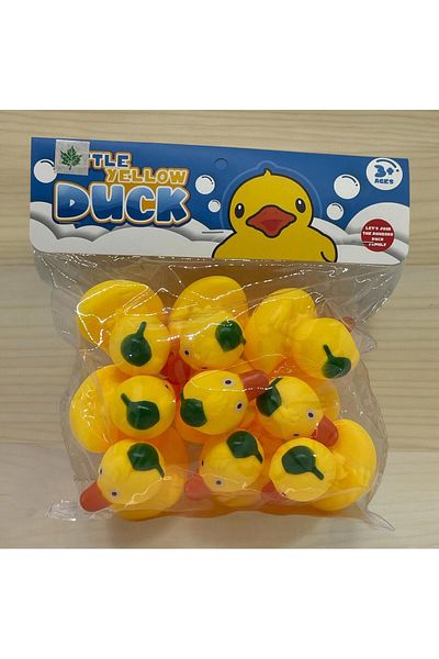 Shem 9-Piece Vinyl Duck Set - Toy Bath with Bag
