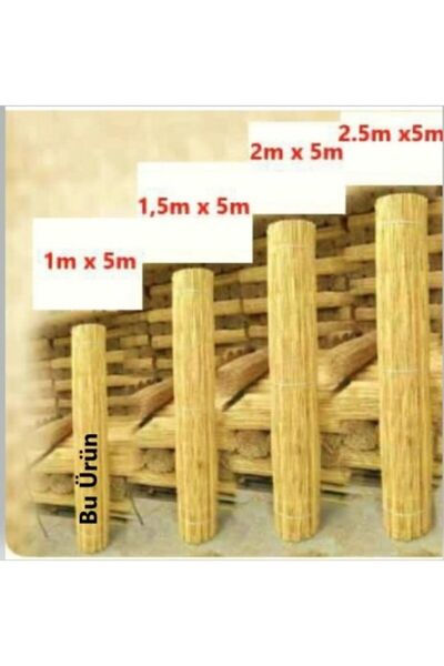 tunalar Kamış Hasır 1.50 Eni 5 Metre Uzun Lugu