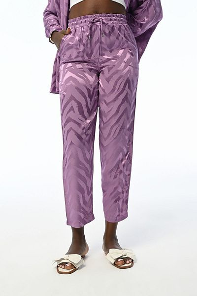 Orfeo Negro PANTALON JACQUARD, CONFORT, FIT PENTRU FEMEI