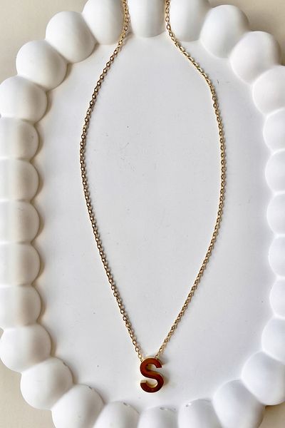 Fubena Steel Necklace - Straight Letter Design
