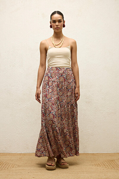 Manuka Marakesh viskózová vzorovaná sukně