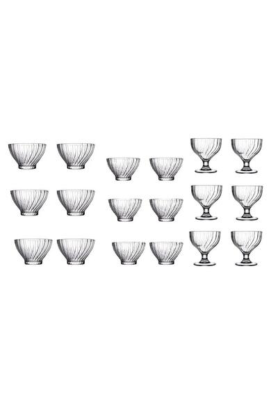 kitchenboost 3 Sizes 18 Pieces Pasabahce Bouquet - Breakfast Snack Bowl and I...